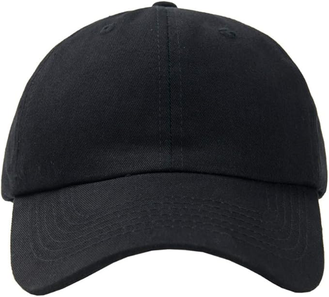 Classic Low Profile Baseball Cap – Adjustable Cotton Dad Hat for Men & Women (One Size Fits All)