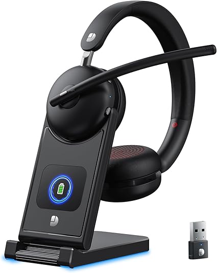 Dytole Wireless Headset with Mic – Bluetooth 5.3 Noise Cancelling Headset