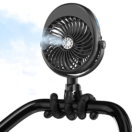 Comlife Misting Stroller Fan