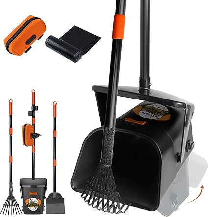 Dog Pooper Scooper with Bags & Dispenser