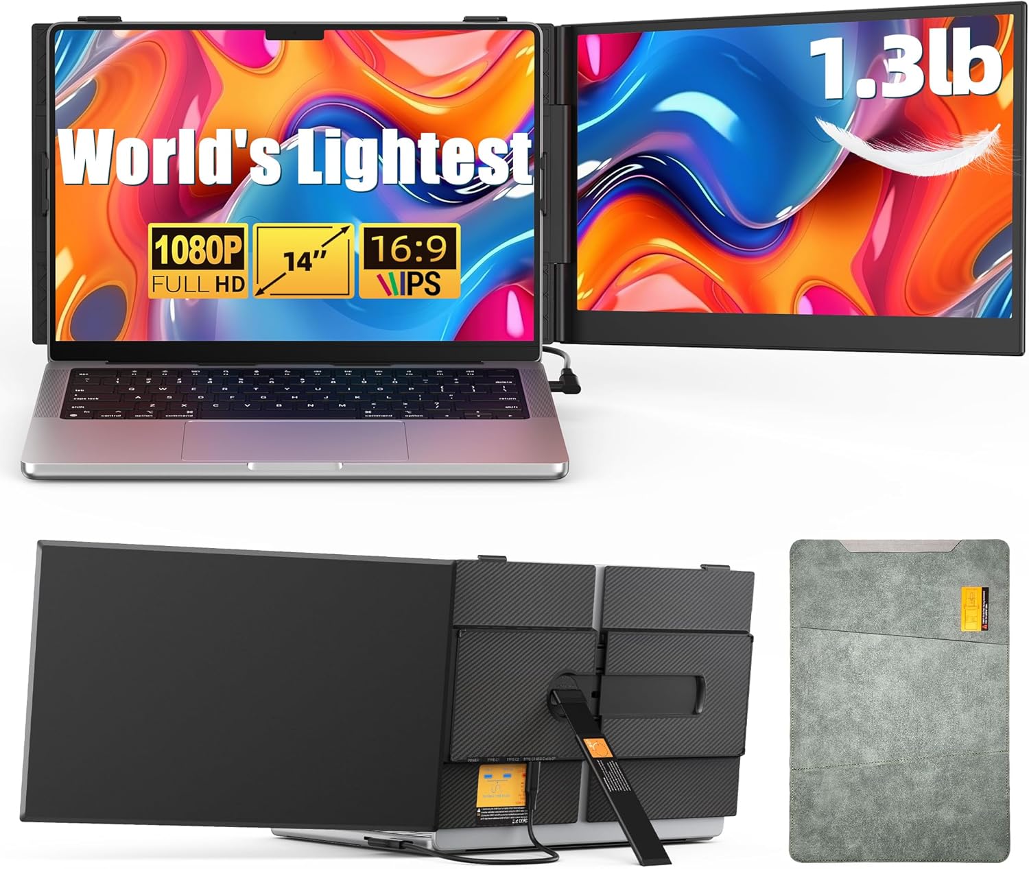 14″ Dual Laptop Screen Extender