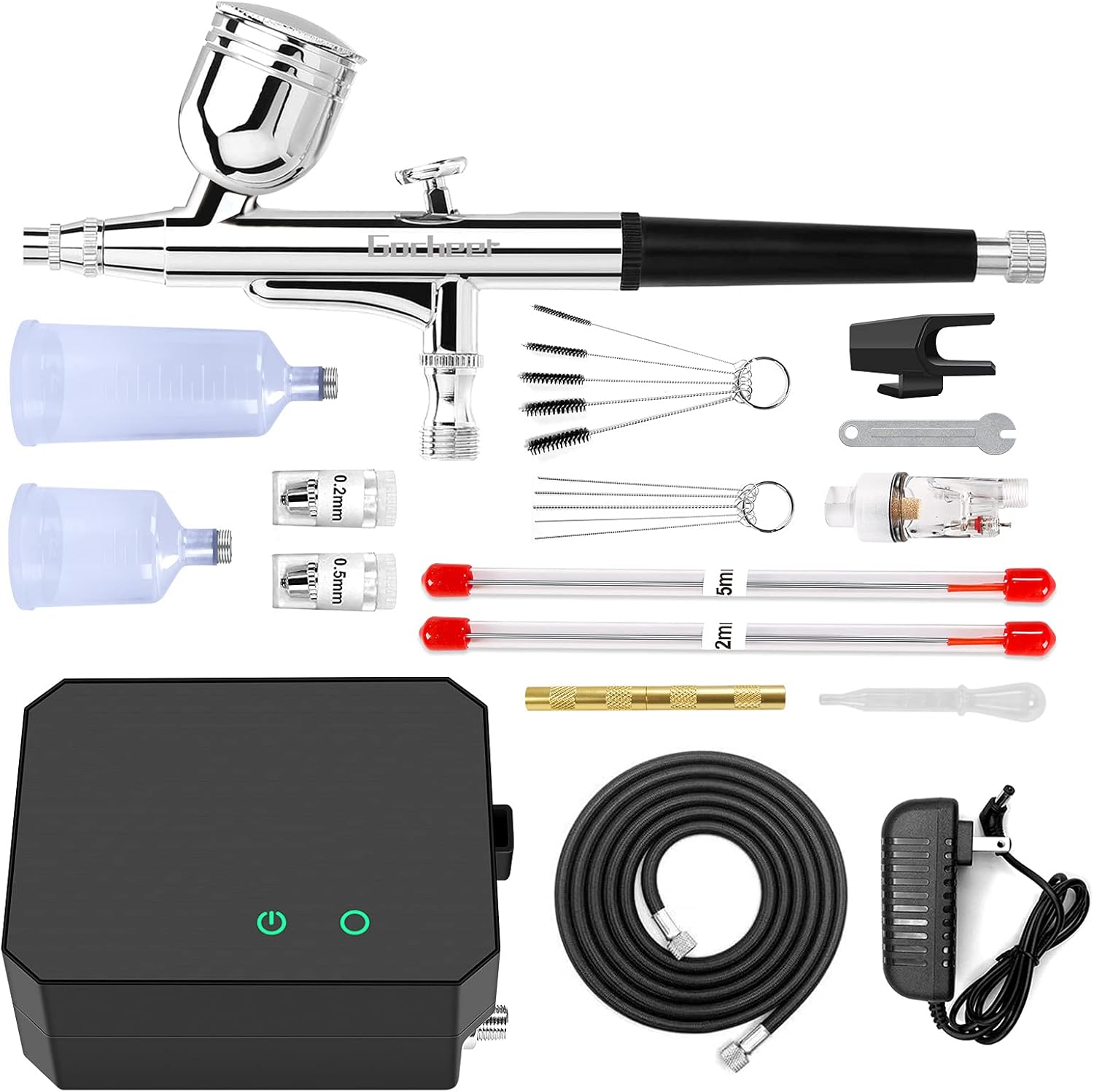 Gocheer Airbrush Kit with Air Compressor