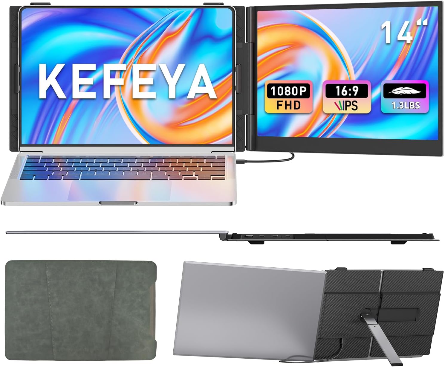 14″ Portable Laptop Monitor Extender