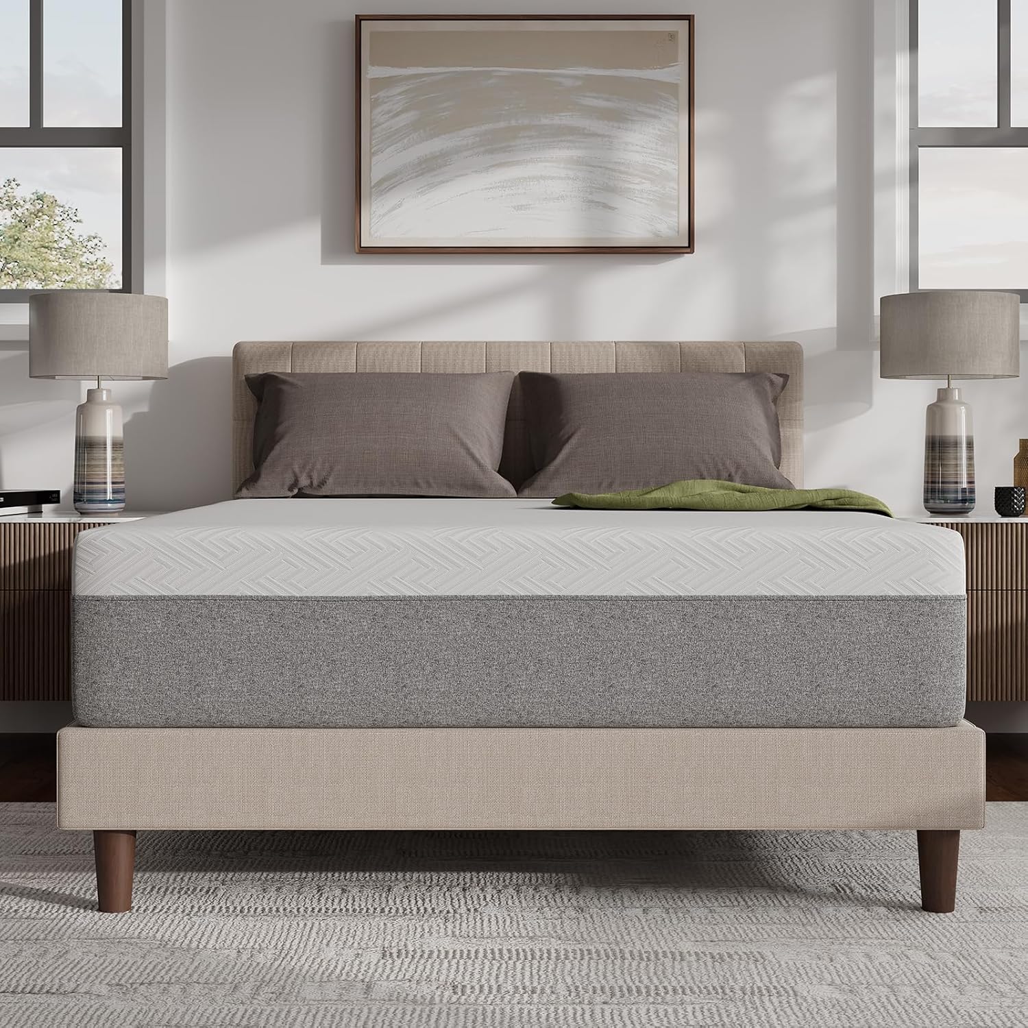 Novilla Queen Size Gel Memory Foam Mattress