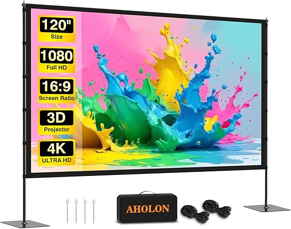 120-Inch Portable Projector Screen