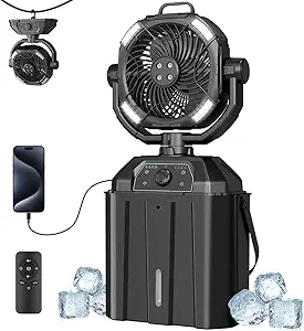 Portable Misting Fan with LED Light