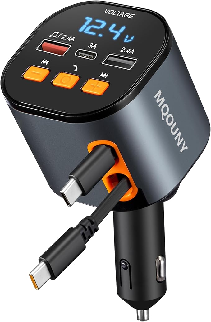 5-in-1 Retractable Car Charger
