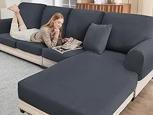 1-Piece Stretch Sectional Couch Cover