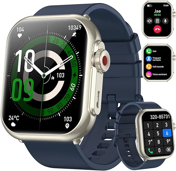 Smart Watch for Men & Women (K62 Blue)
