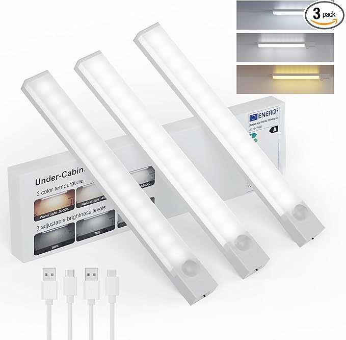 8-Inch Under Cabinet LED Motion Sensor Lights