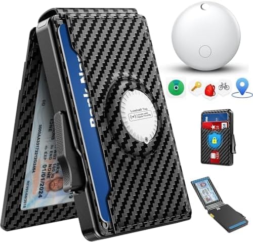Bifold Men’s Wallet with Built-in AirTag Tracker