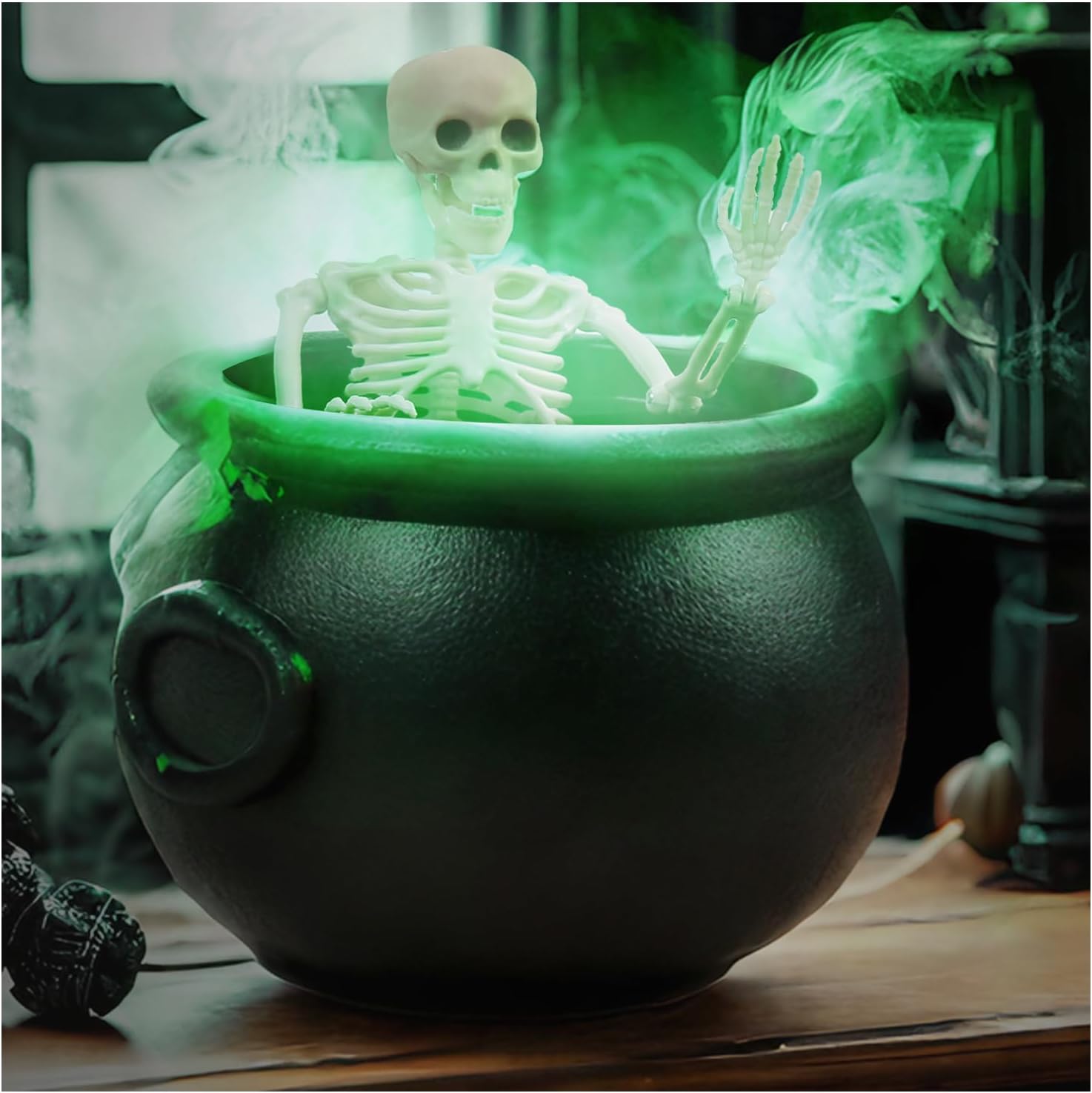 Witch Cauldron Halloween Decor Set