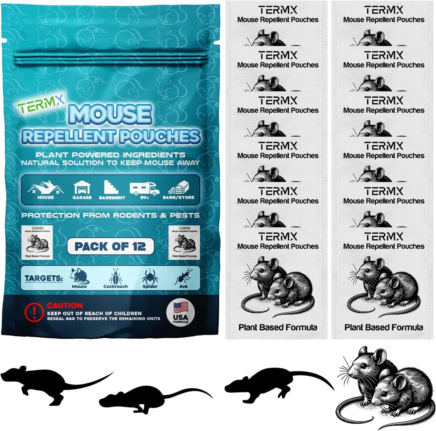 Vamoose Botanical Mouse Repellent Pouches