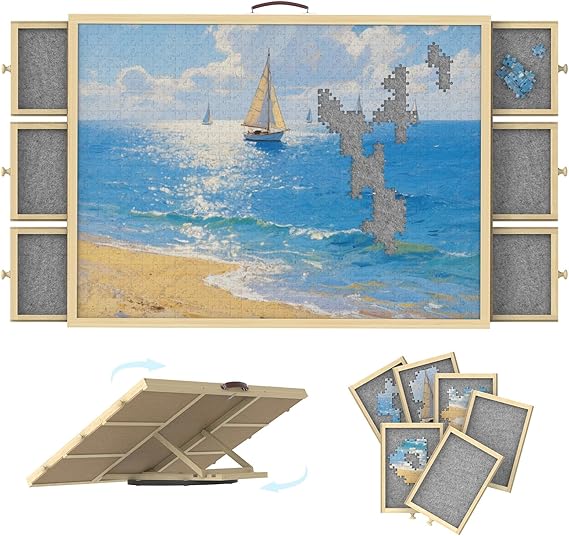 Wooden Rotating Puzzle Board