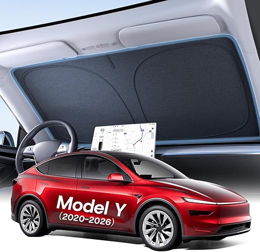 SUMK Ultimate 100% Light-Blocking Sunshade for Tesla