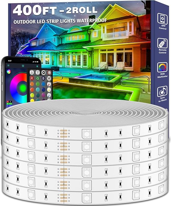 400ft Outdoor LED Strip Lights