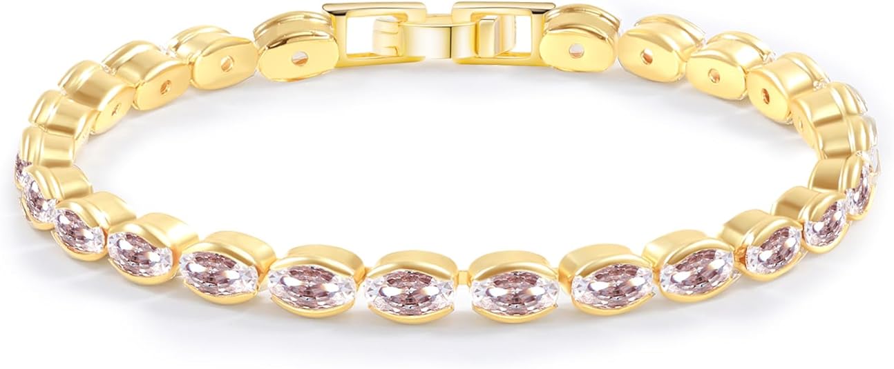 14K Gold Plated Tennis Bracelet