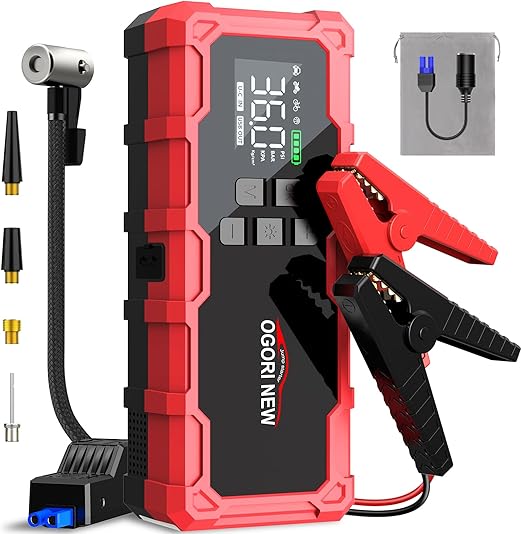 8000A Jump Starter with 150PSI Air Compressor