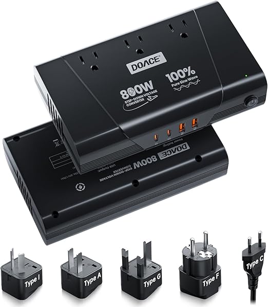 DOACE 800W Pure Sine Wave Voltage Converter