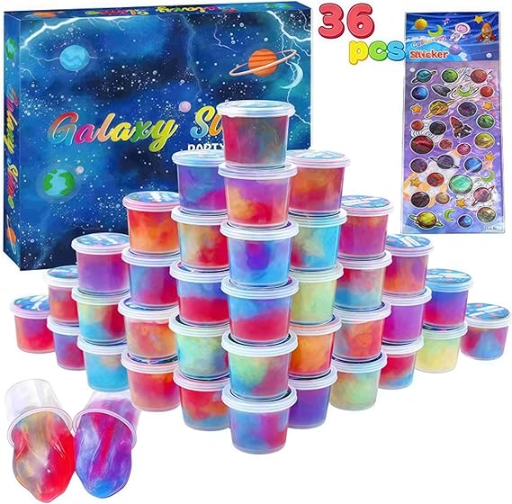 36-Pack Galaxy Slime Cups