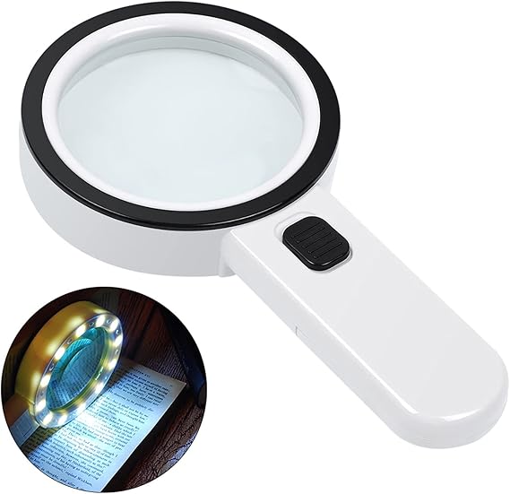 AIXPI 30X Magnifying Glass with Light