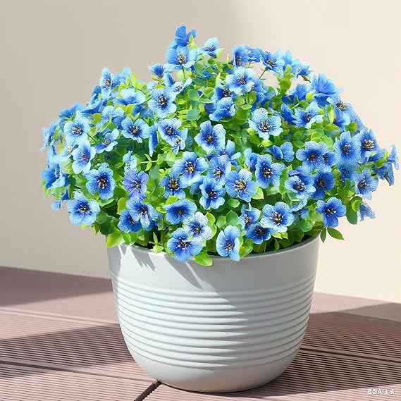 12-Bundle UV-Resistant Faux Daisy & Eucalyptus