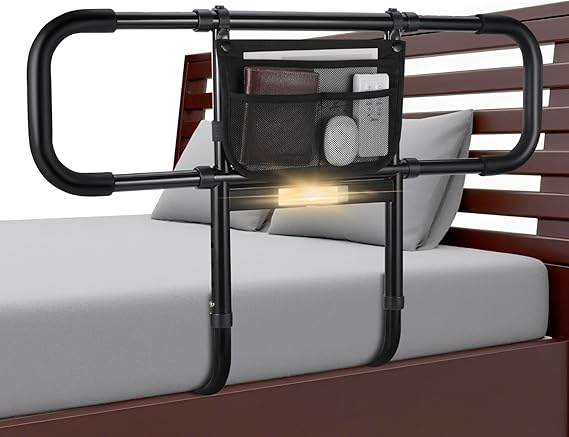 Bed Assist Rail with Motion Sensor Light