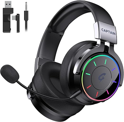 COOLV 2.4GHz Wireless Gaming Headset