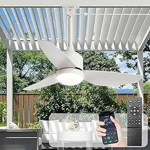 Depuley 42-Inch Outdoor Ceiling Fan with Lights