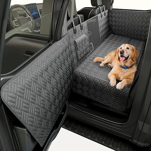 Dog Car Seat Cover with Hard Bottom