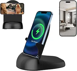 Dome Security Camera with Wireless Charger