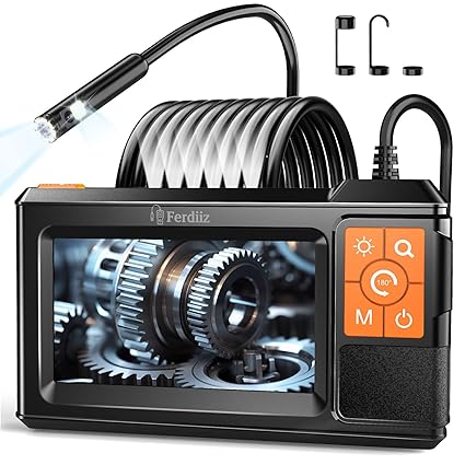 Dual-Lens Borescope Inspection Camera