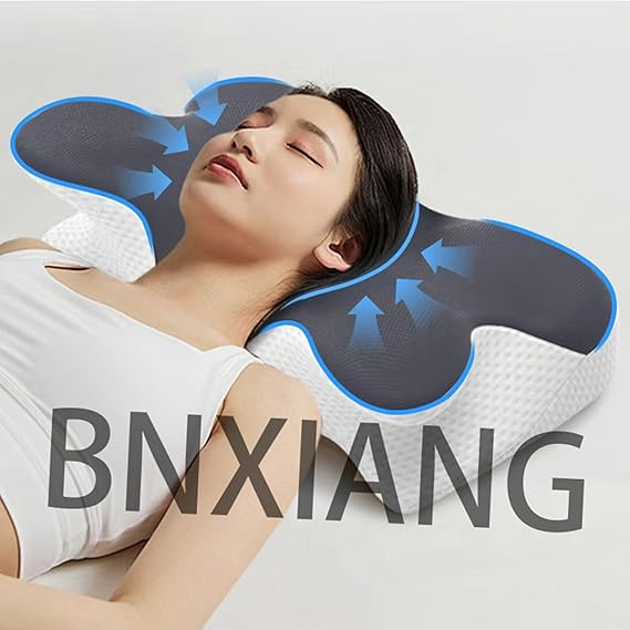 Ergonomic Neck Pillow with Cooling Cover