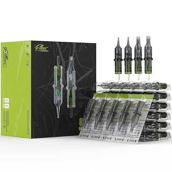 Venom Filter Tattoo Cartridge Needles (80-Piece Assortment)