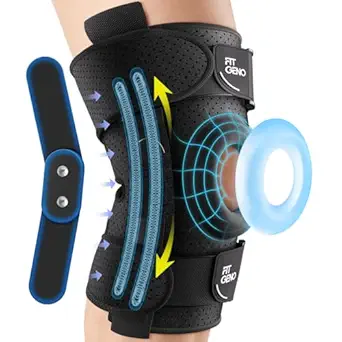 Fit Geno ReActive+ Hinged Knee Brace for Meniscus Tear & Joint Support