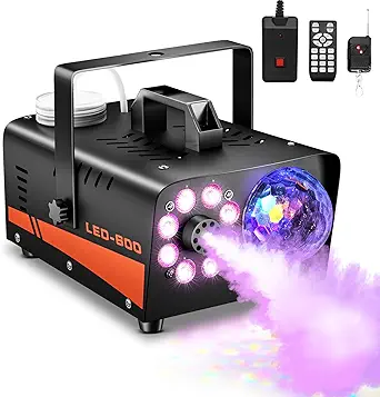 High-Powered 4-in-1 Fog Machine with Disco Lights