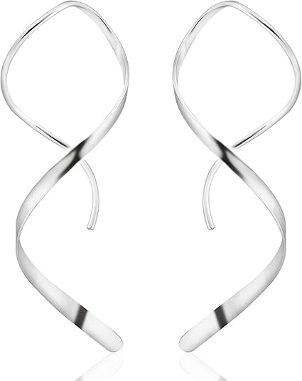 Handmade Spiral Threader Earrings