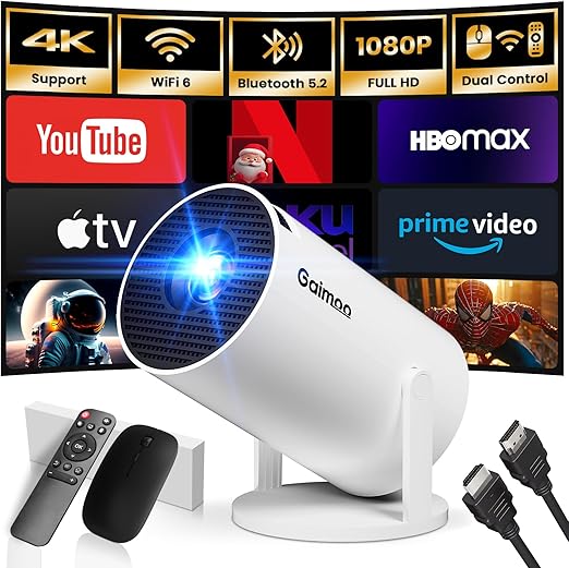 Mini Smart Projector with WiFi & Bluetooth