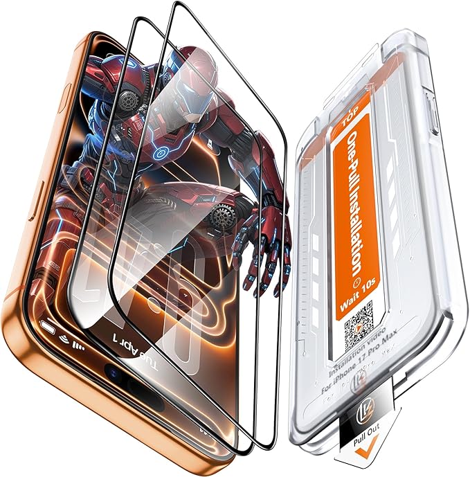 LK 2 Pack Screen Protector for iPhone 17 Pro Max