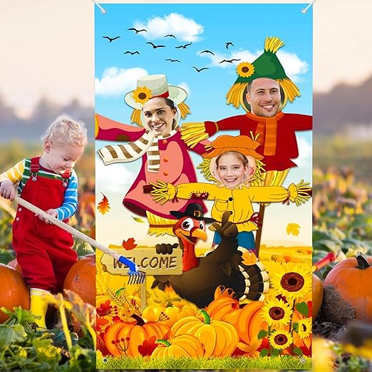 Premium Fall/Thanksgiving Photo Backdrop