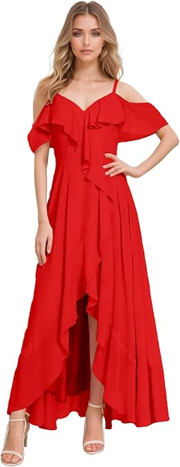 Cold Shoulder Bridesmaid Dress