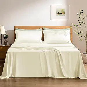 TOSMO King Size Bamboo Sheet Set