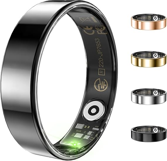 Ultra-Thin Smart Ring Health and Fitness Tracker
