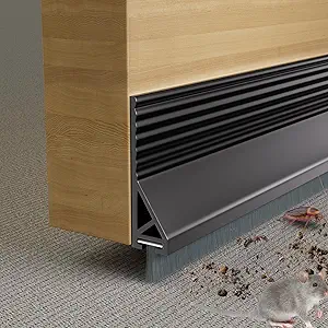 Under Door Draft Stopper with Brush