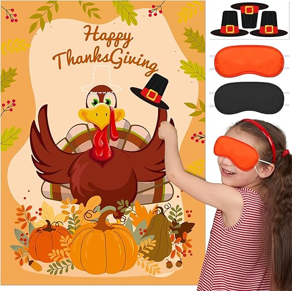 “Pin the Hat on the Turkey” Thanksgiving Game