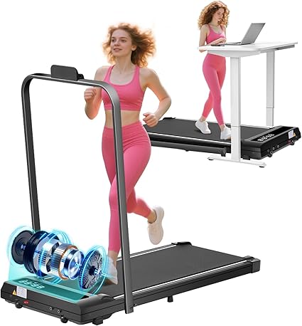 Folding Walking Pad Treadmill with Handle