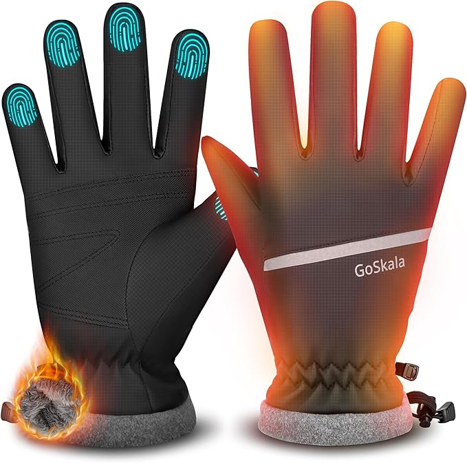 GoSkala Waterproof & Windproof Touchscreen Winter Gloves
