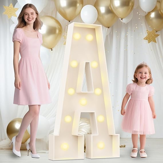Ledido 4-Foot Light-Up Marquee Letters