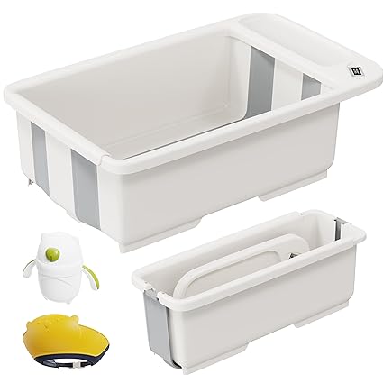 Collapsible Baby Bathtub with Temperature Display