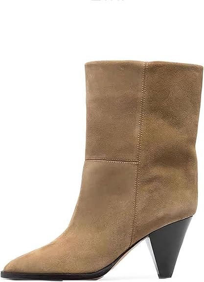 Women’s Fashion Mid-Calf Suede Boots